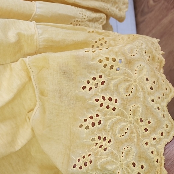 NWT.7 Agosto Yellow Casual Dress.Made In Italy - Picture 3 of 5